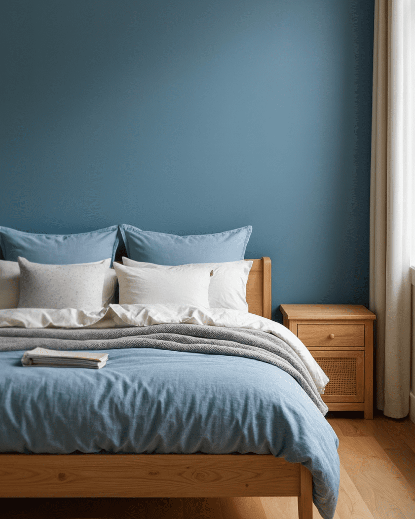 Well-painted bedroom