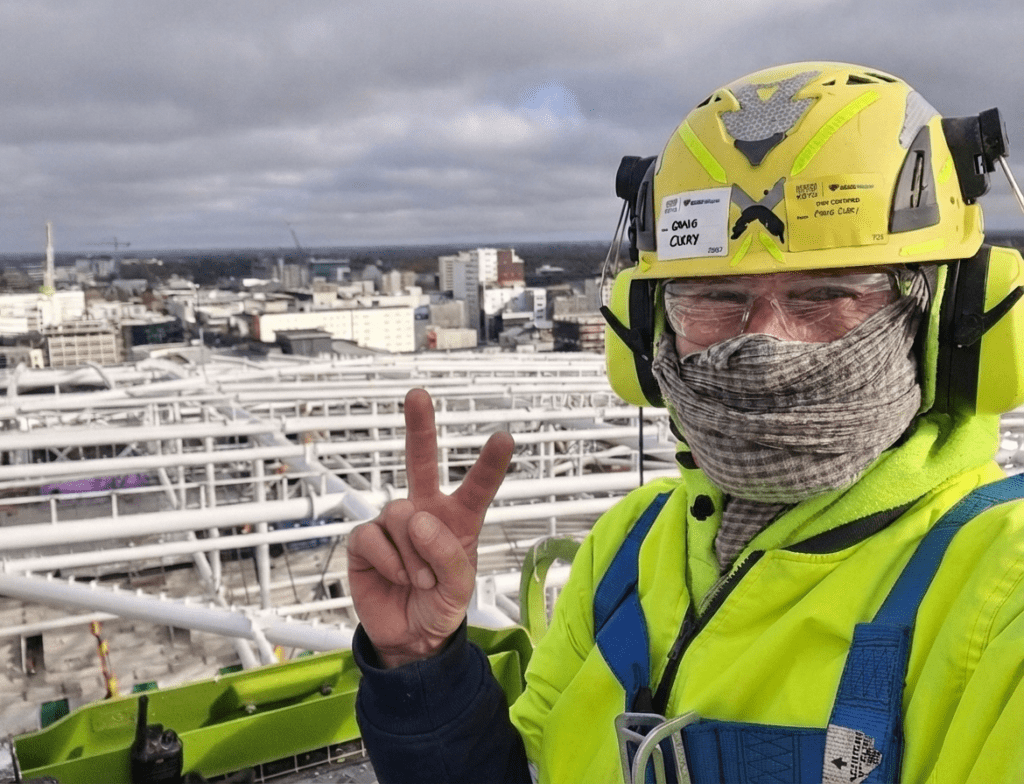 Craig on the Christchurch Stadium
